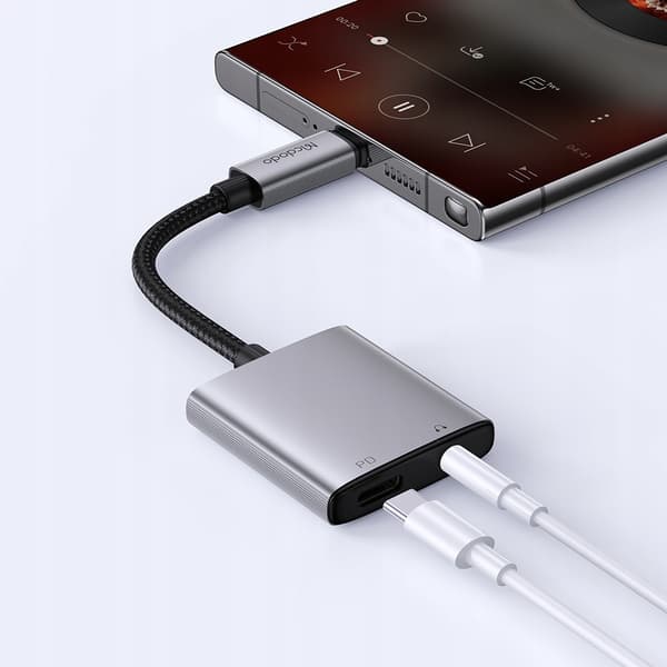 MCDODO USB-C MINI JACK 3,5 MM ADAPTER AUX-KABEL TIL SAMSUNG DAC