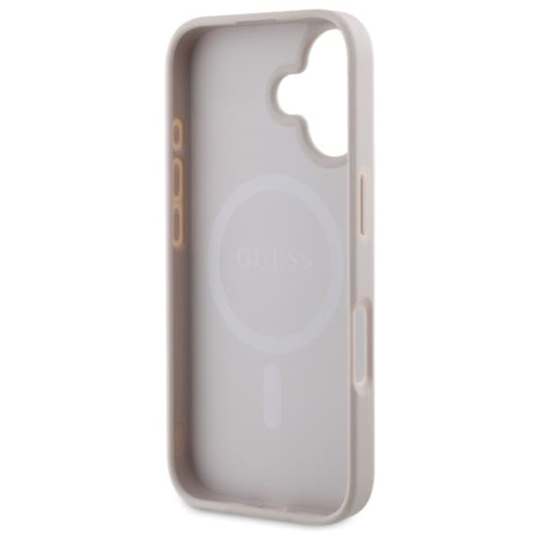 Guess 4G Ring Classic Logo MagSafe - iPhone 16 cover (lyserød)