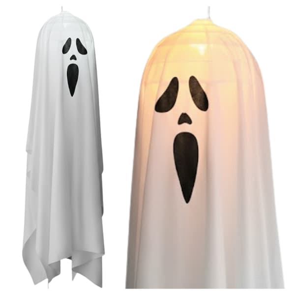 Halloween dekoration spøgelse glødende 85 cm