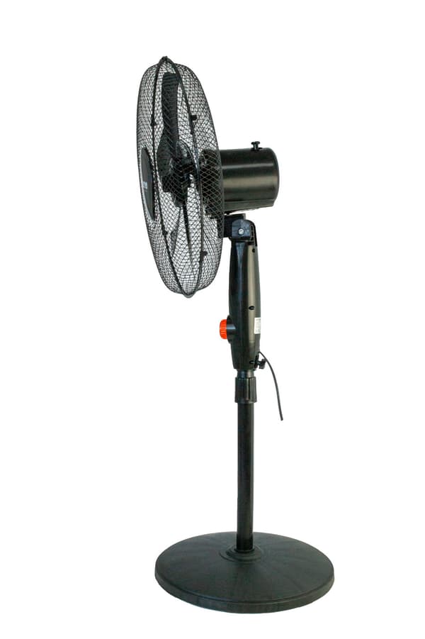 VOLTENO GULVVENTILATOR SORT 40CM RUND FOD