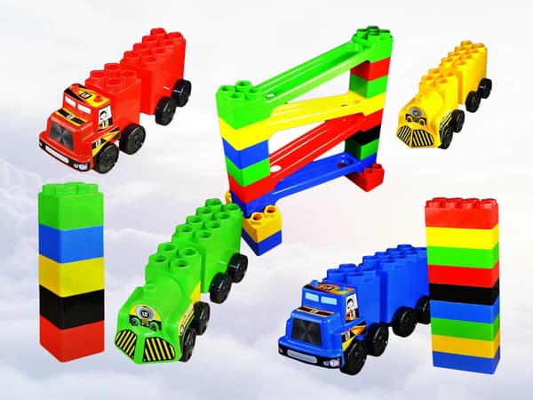 Giants Vehicles Klodser + Rutsjebane 103 stk.