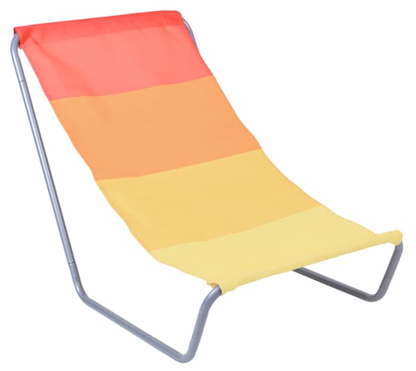 Sammenklappelig strandstol OLEK - orange striber
