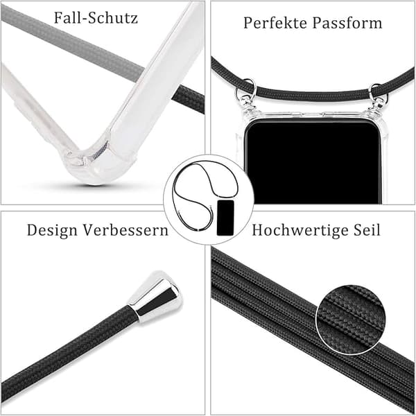 IPHONE 13 PRO MAX SKAL SVART ARMBAND