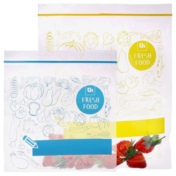 ziplock-påsar för mat 20x1,2 l + 20x2,5 l 40 st