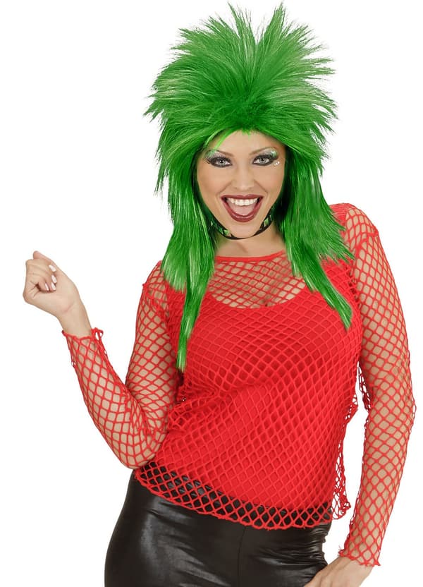 Röd mesh discoblus 80-tal