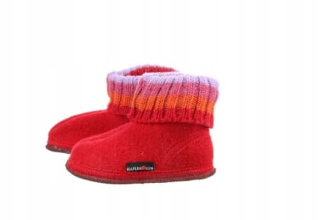 HAFLINGER RÖDA SLIP-ON TOFFLOR FÖR BARN 18 0Z7D1_C*