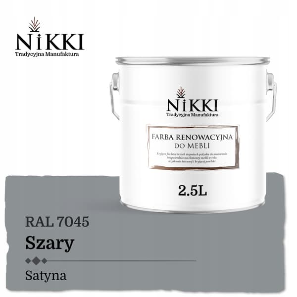 FÄRG FÖR KÖKSFRONTAR GRÅ RAL7045 SATIN 2,5L