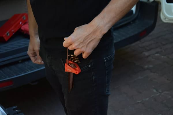 MJW Pitkä TORX-kuusioavainsarja reiällä
