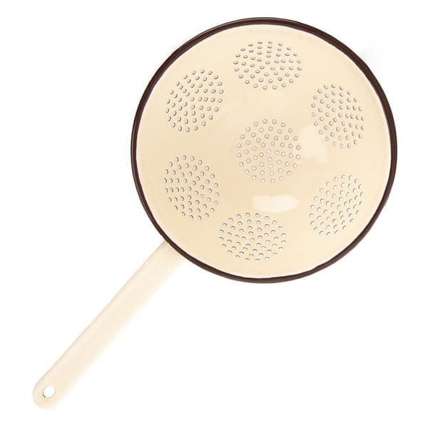 Emaljerad köks-sikt brun BROWN 22 cm