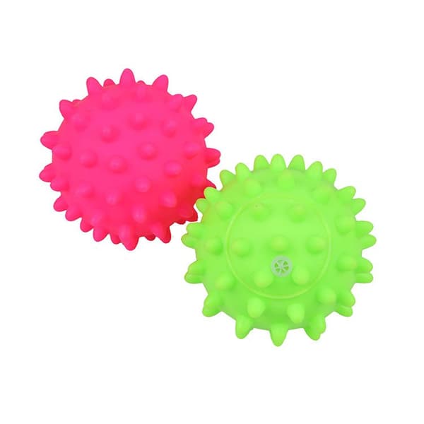 Bidebold - Kugle med piber og fremspring | 8,5 cm - 1 stk.