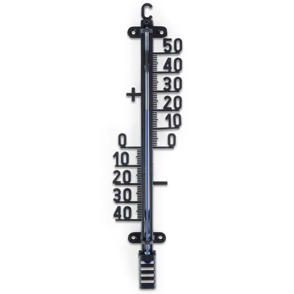 Udendørs termometer sort 25 cm