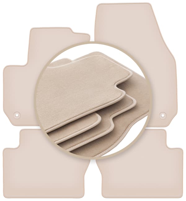 PREMIUM beige gulvmåtter til: Opel Zafira B minivan 2005-2014