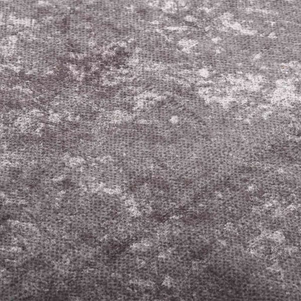 vidaXL vaskbart tæppe 80x300 cm grå skridsikker