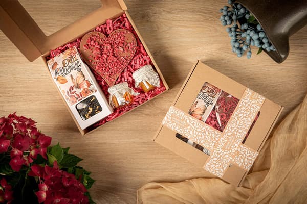 Gavesæt til Mors dag te chokolade søde sager