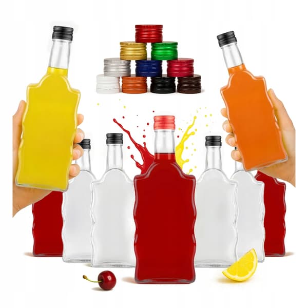 50x FALA GLASFLASKOR 500ML + GLASKORK FÖR HEMSKINNSALKOHOL