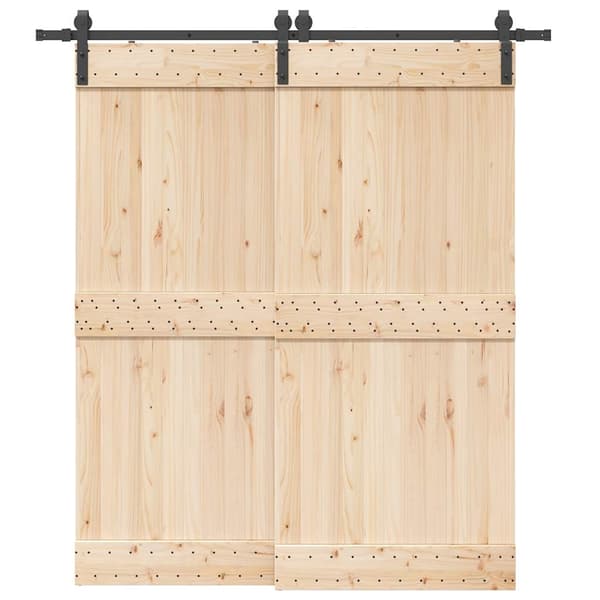 vidaXL monteringssystem til skydedør, 200 cm, stål, sort