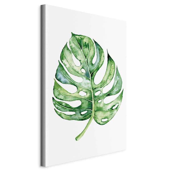 Billede - Akvarel monstera (enkelt) vertikal