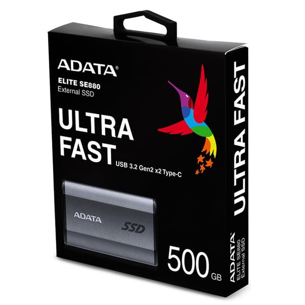 ADATA Elite SE880 500GB harmaa ulkoinen SSD-levy