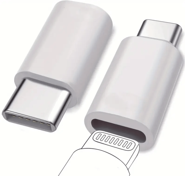 QICTech Lightning Hun til USB C Han Adapter til Opladning og Dataoverførsel