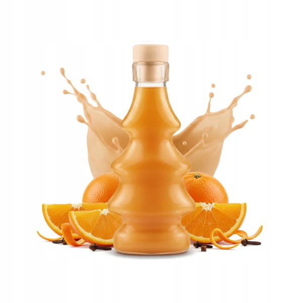 JULFLASKA 3D JULGRAN 100ml GLASFLASKOR FÖR PRESENTLIKÖRER JUICE