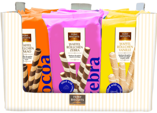 Feiny Biscuits Rullar Vafflor med Vaniljfyllning 150 g