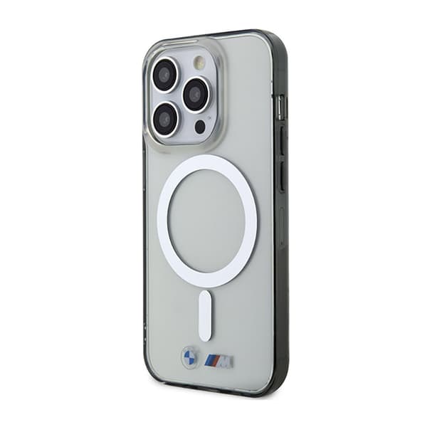 BMW Silver Ring MagSafe - iPhone 14 Pro -kotelo (kirkas)