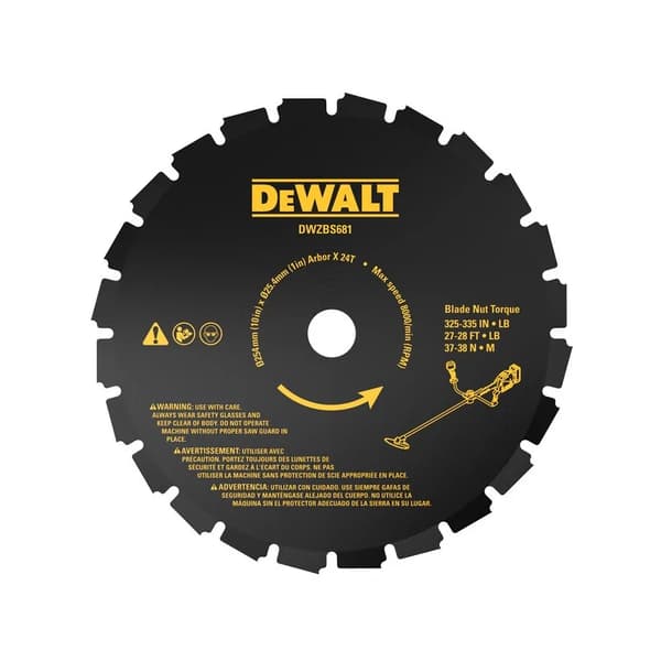DEWALT 24T katkaisulaikka 54V ruohoraivaimelle