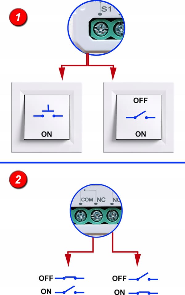 RTX SPÆNDINGSFRI NC NEJ MINI Relæmodul TUYA WiFi + RF-controller
