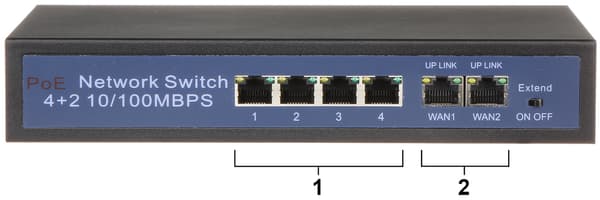 POE-SWITCH APTI-POE0402-60W 4-PORT