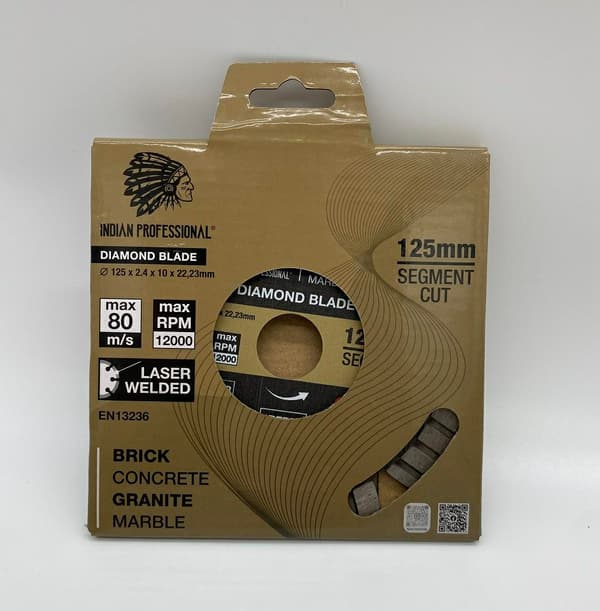125 mm segment Turbo Cut indisk professionel diamantklinge