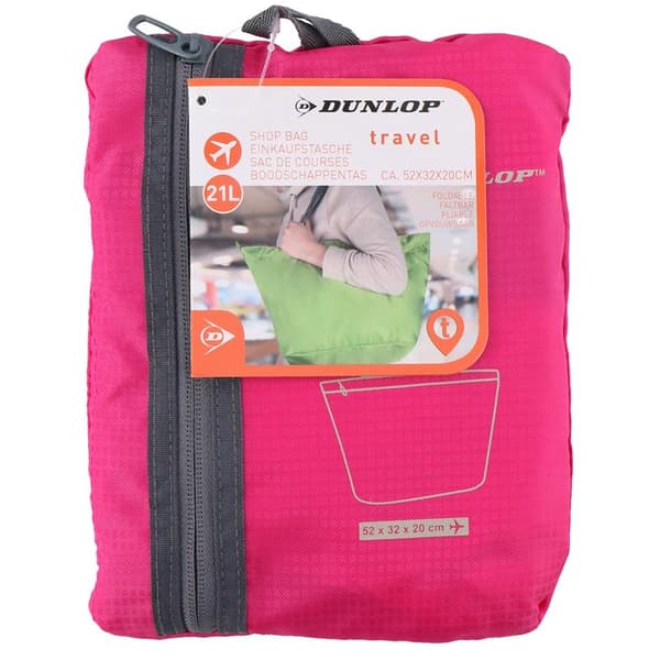 Dunlop - Taittuva ostoskassi 21L (Vaaleanpunainen)