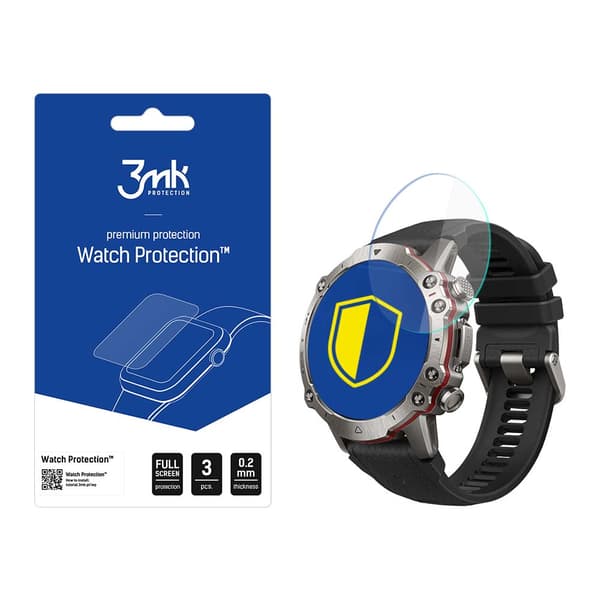 Amazfit Falcon - 3mk Klockskydd Flexibelt Glas