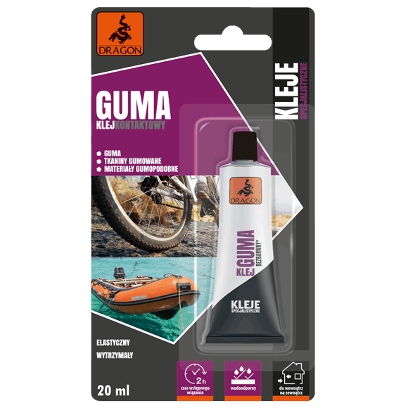 DRAGON Gummilim 20ml blisterförpackning