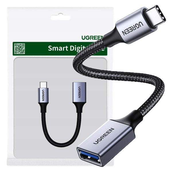 UGREEN US378 USB-C/USB-A 3.0 OTG-adapter (svart)