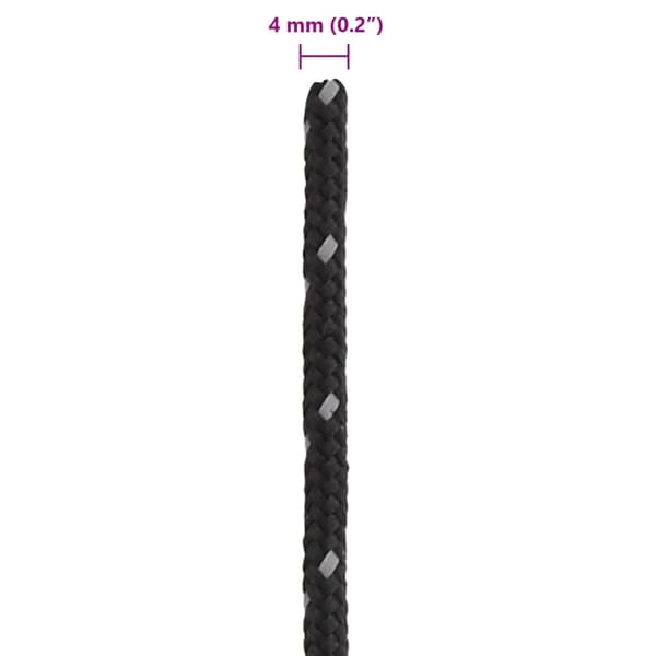 vidaXL teltreb med strammere, reflekterende elementer, 50 m, 4 mm