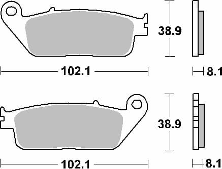 SBS Bromsbelägg KH142 / KH226 Maxi Carbon Tech jarrupala musta
