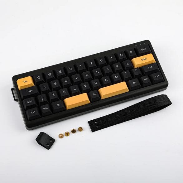 EPOMAKER TH40 Wisteria mekanisk tastatur lineær sort-guld