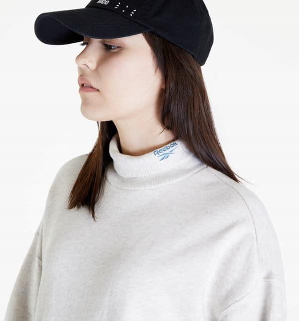REEBOK DAME LANG GRÅ SWEATSHIRT MED TURTLENECKS M 0A9B2_B* BAGGRUNDE