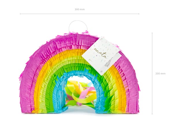 Piñata - Regnbue 30x20x10cm