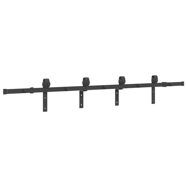 vidaXL monteringssystem til skydedør, 200 cm, stål, sort