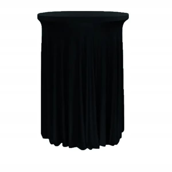 Elastisk borddug bordskørt til cocktailbord Ø80 h:110cm