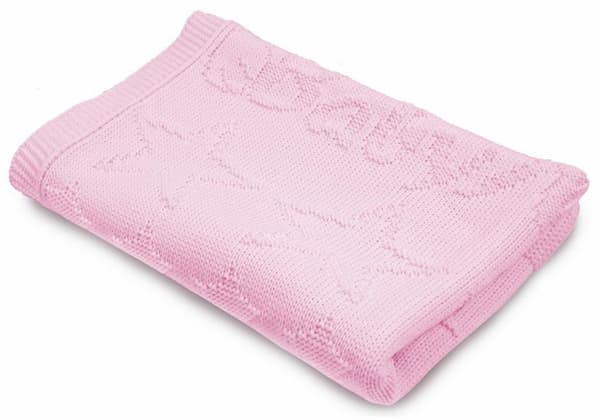 BabyMatex lyserødt tern 75x100