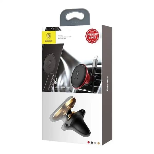 Baseus Magnetisk Luftventil Magnetisk Bilfäste (Guld)