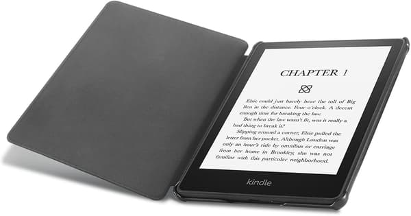 FLAP CASE BOOK LÆSER TIL KINDLE PAPERWHITE 11-GEN 6,8" SORT