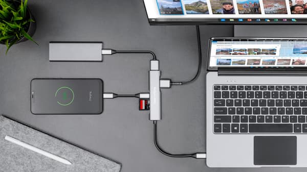 USB Typ C till HDMI/USB 3.0/SD/MicroSD/C Port Splitter HUB Adapter