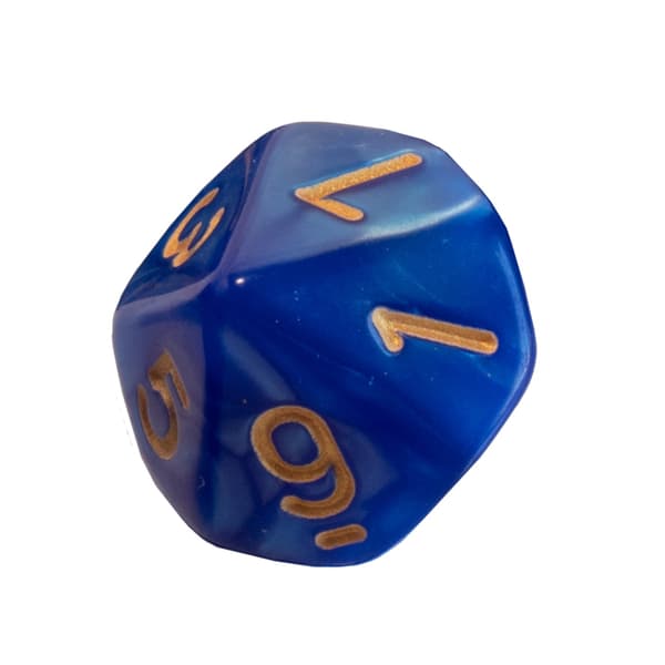 RPG-tärningar Lämna Titanic Tiosidiga D10-tärningar 0-9