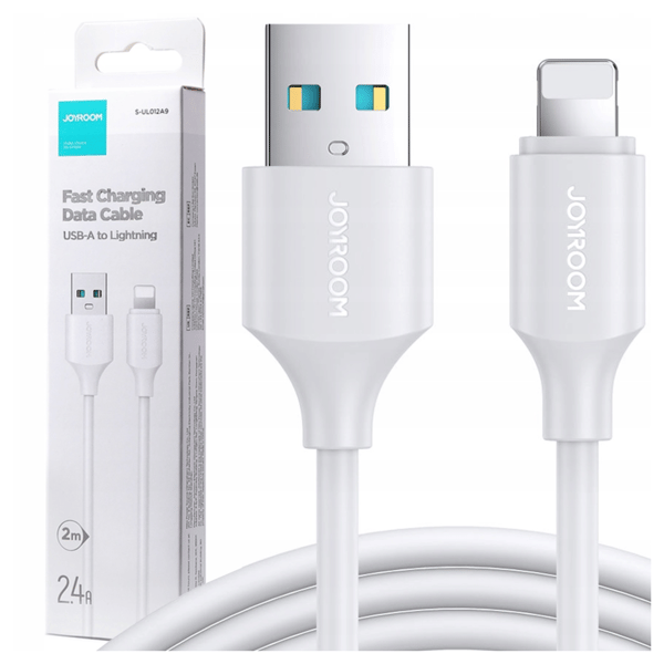 Joyroom Long-Lasting Series A9 USB-A / Lightning 2.4A-kabel 2m - vit