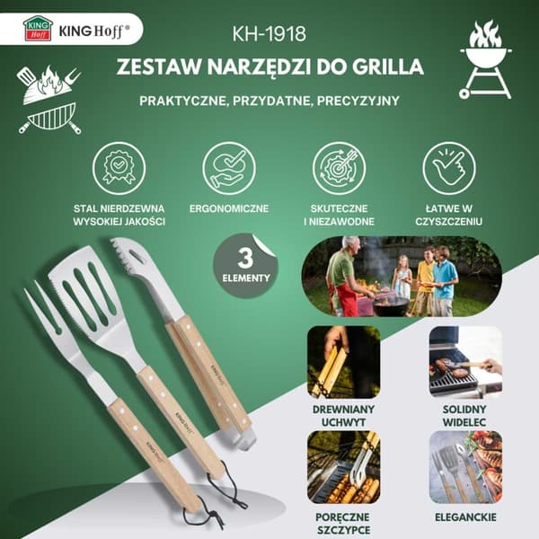 KINGHOFF KH-1918 GRILLÄTYKSET