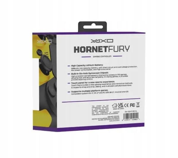 YAXO Hornet Fury Solar Yellow trådløs controller