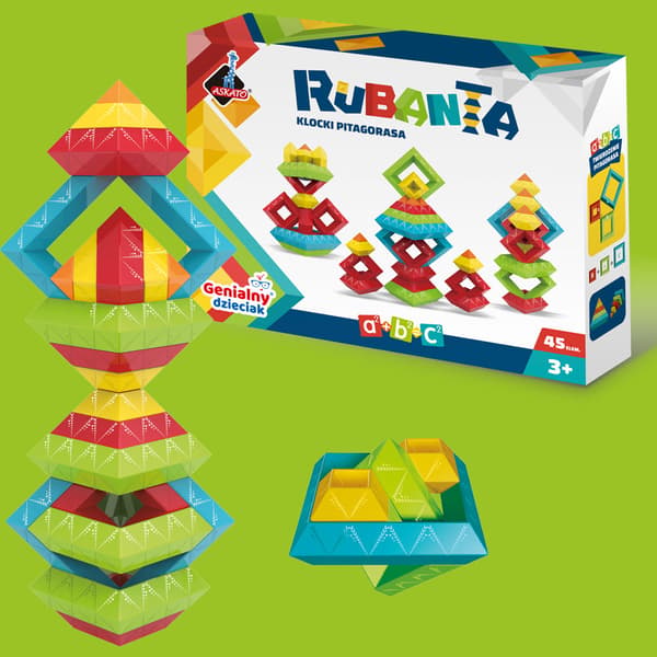 Rubanta Pythagoras-klodser - 45 brikker